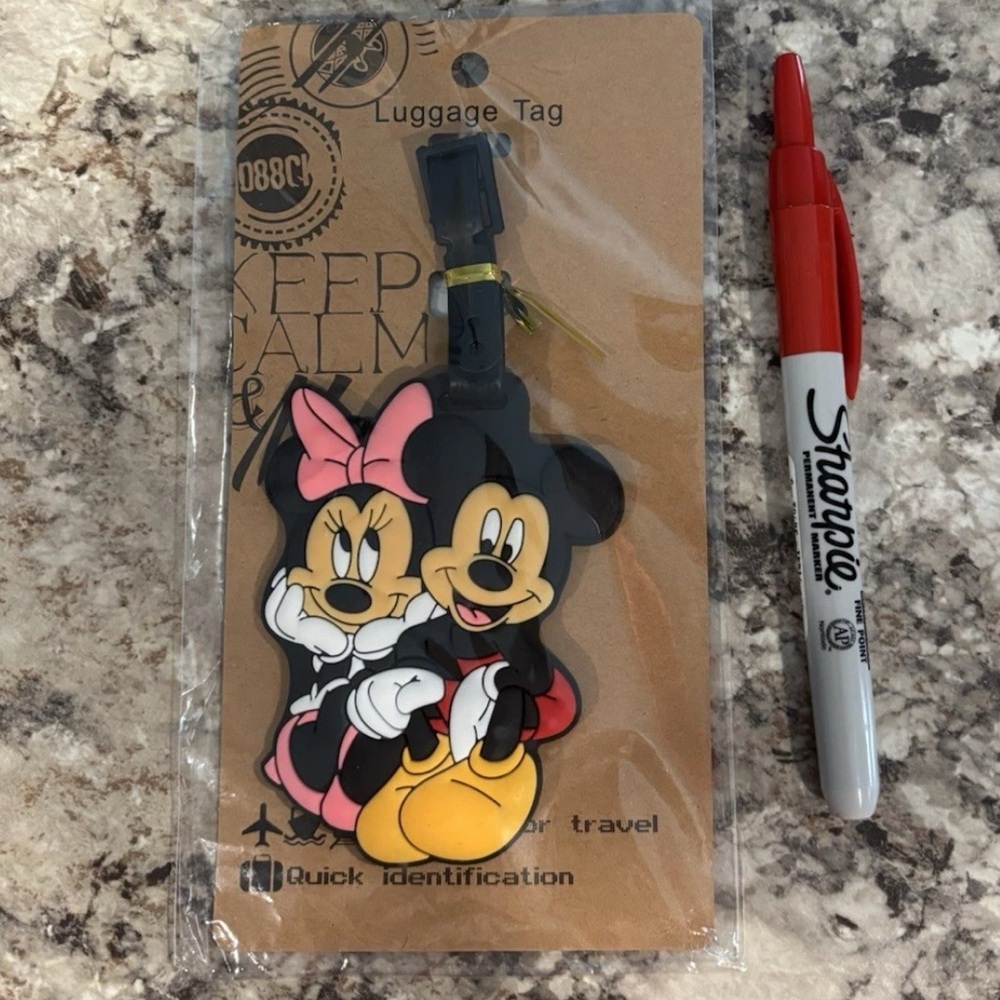 Disney Mickey and Minnie Luggage Tag